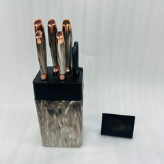 7Pcs Knife Set With Plastic Stand