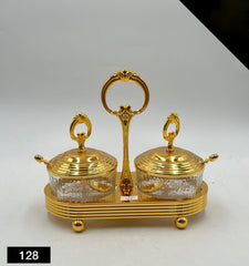 Luxury Golden Suger Pot set