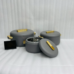 Colorful 3 Pcs Hot Pot Set