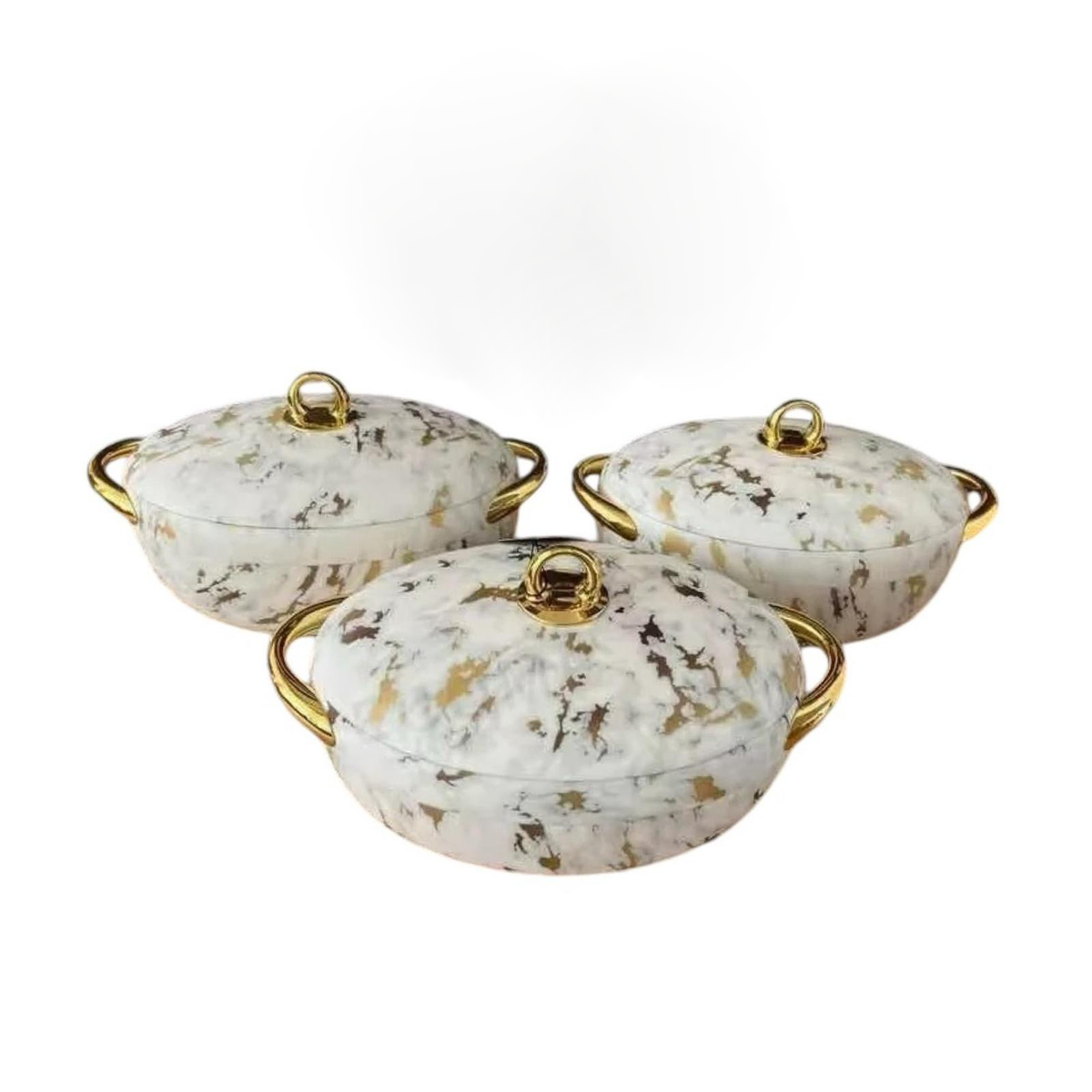 Oval Shaped Texture Hotpot Set