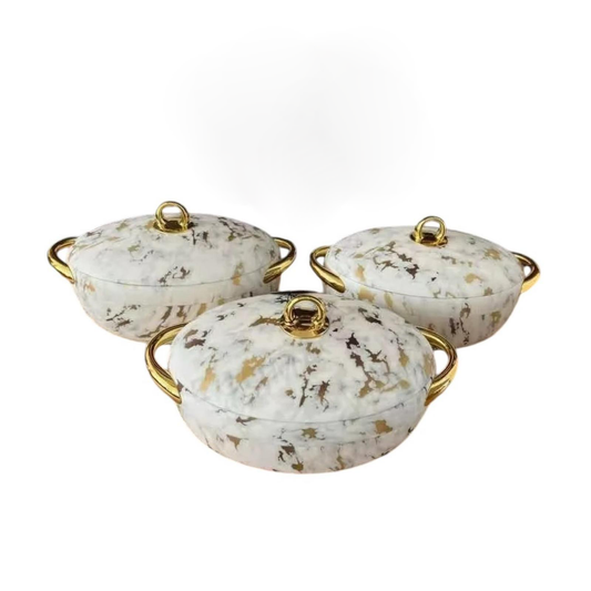 Oval Shaped Texture Hotpot Set
