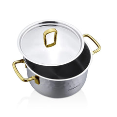 Korkmaz Erna 8 Pcs A1963-2 Gold Cookware Set