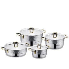 Korkmaz Erna 8 Pcs A1963-2 Gold Cookware Set