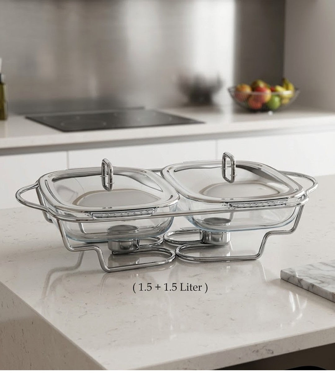 2 IN 1 Double-Dish Food Warmer