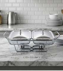 2 IN 1 Double-Dish Food Warmer