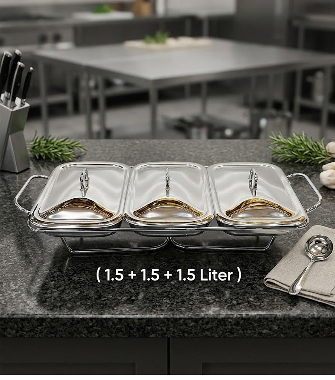 3 IN 1 Triple-Dish Food Warmer
