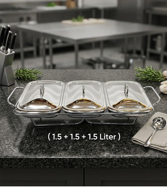 3 IN 1 Triple-Dish Food Warmer