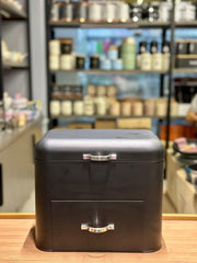 Bread Box With Compartment Drawer