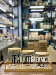 3pcs Airtight Glass Jars Set