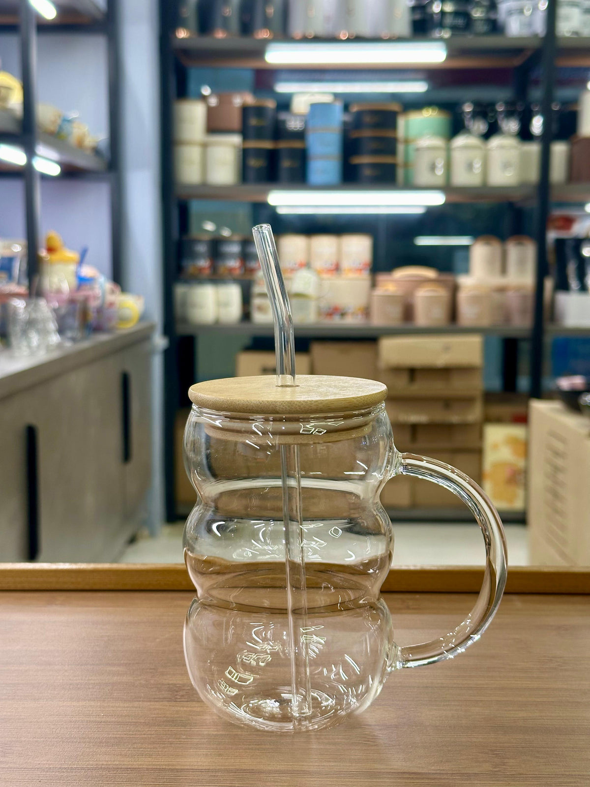 Bubble Ice Tea Mug with Straw
