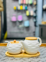 Ceramic Jar & Kettle Set