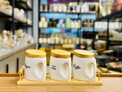 3Pcs Jar Set With Stand