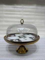Cake Stand with Glass Dome