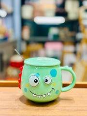 Monster Mug with Lid & Spoon