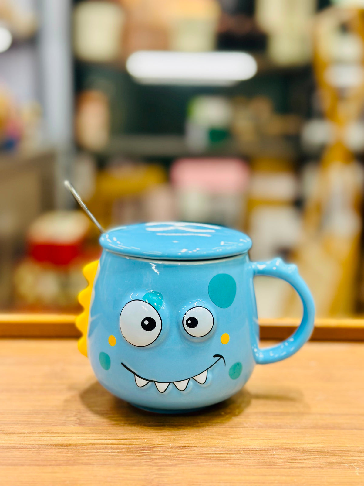 Monster Mug with Lid & Spoon