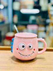 Monster Mug with Lid & Spoon