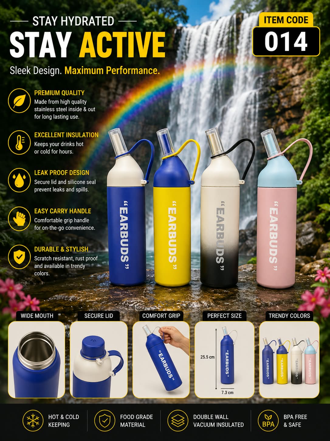 Stay Active Water Bottle