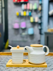 Ceramic Jar & Kettle Set