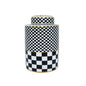 Black-White Vase-Candy Jar