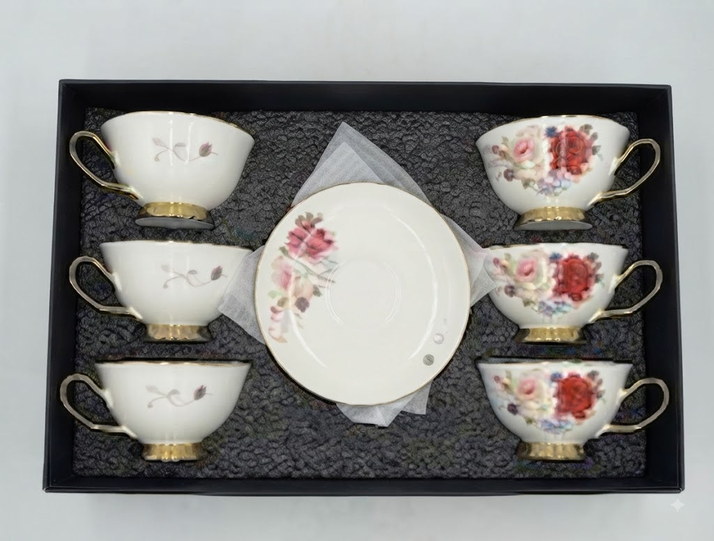 12Pcs Cup Saucers Set