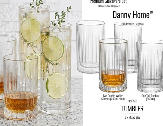 Danny Home Glass 3Pcs Set