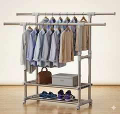 Clothes Rack Silver