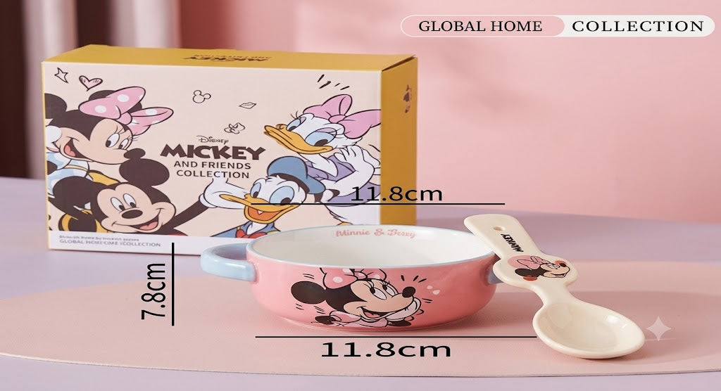 Cartoon Character Bowl With Spoon