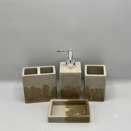 Fiber 4 Pcs Bathroom Set