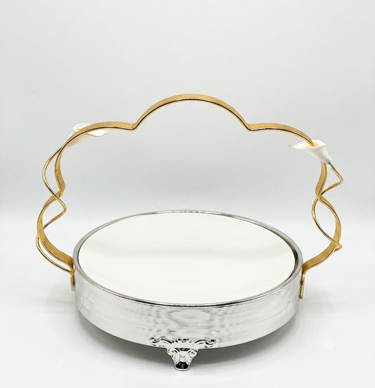 Silver Platter With Handle