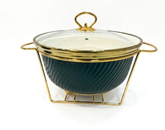 Luxury Porcelain Round Chafing Dish