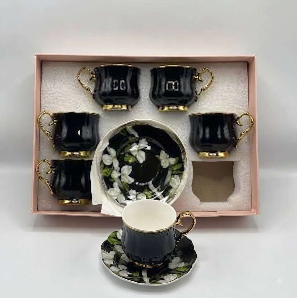 12Pcs Cup Saucers Set