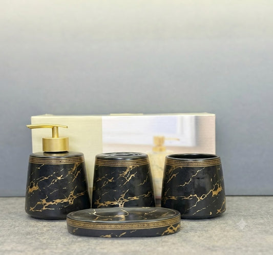 Brilliant 4Pcs Bath Set Marble