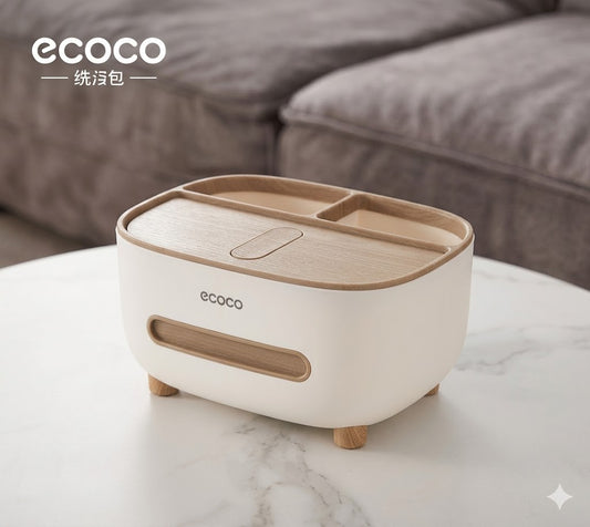 Desktop Tissue Box Beige
