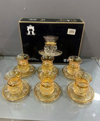 6Pcs Kawa Set Amber