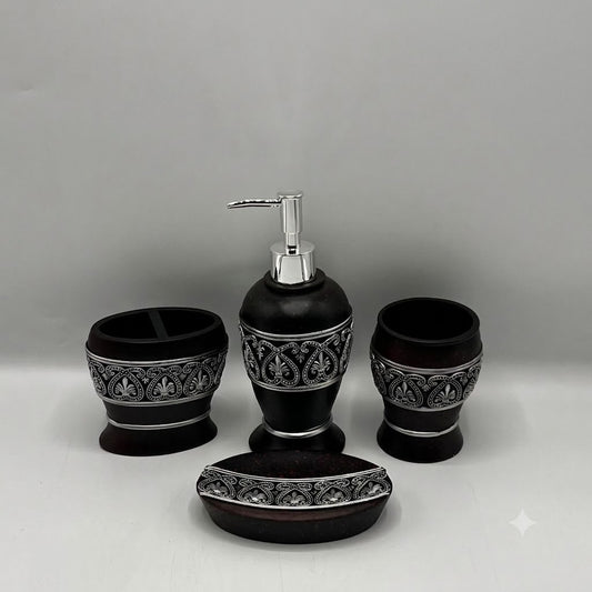 Fiber 4 Pcs Bathroom Set