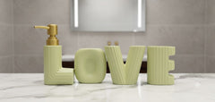 Brilliant 4Pcs Bathroom Set Love