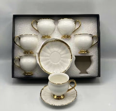 12Pcs Cup Saucers Set