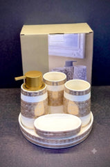 Brilliant 5Pcs Bathroom Set Tray