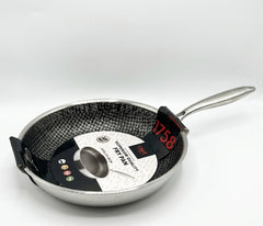 OSFE-Stainless Steel Laser Coating Fry Pan (30cm)
