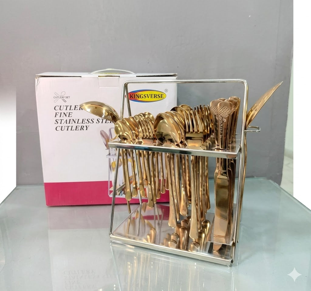 Rose Gold Cutlery Set