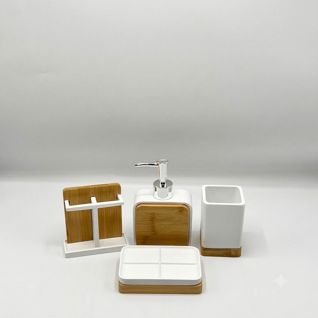 Fiber 4 Pcs Bathroom Set