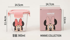 Cartoon Character Glass Bowl With Lid