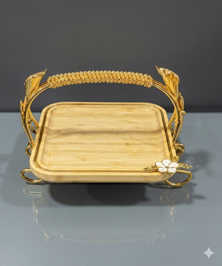 Square Gold Tray