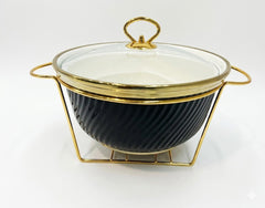 Luxury Porcelain Round Chafing Dish
