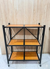 3-Tier Wood Board Folding Rack