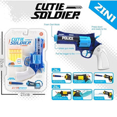 Cutie Soldier 2-in-1 Police Blaster