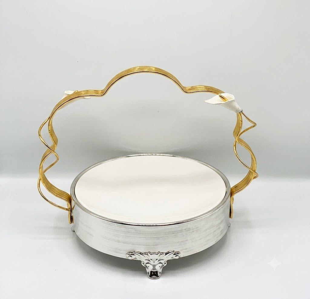 Silver Platter With Handle