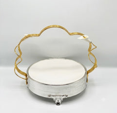 Silver Platter With Handle