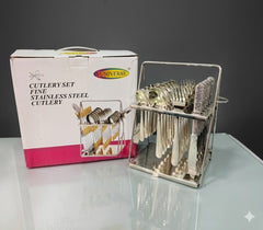 Fabric Textured Cutlery Set