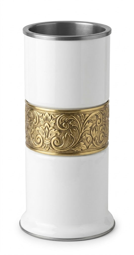 White Round Vase (S)